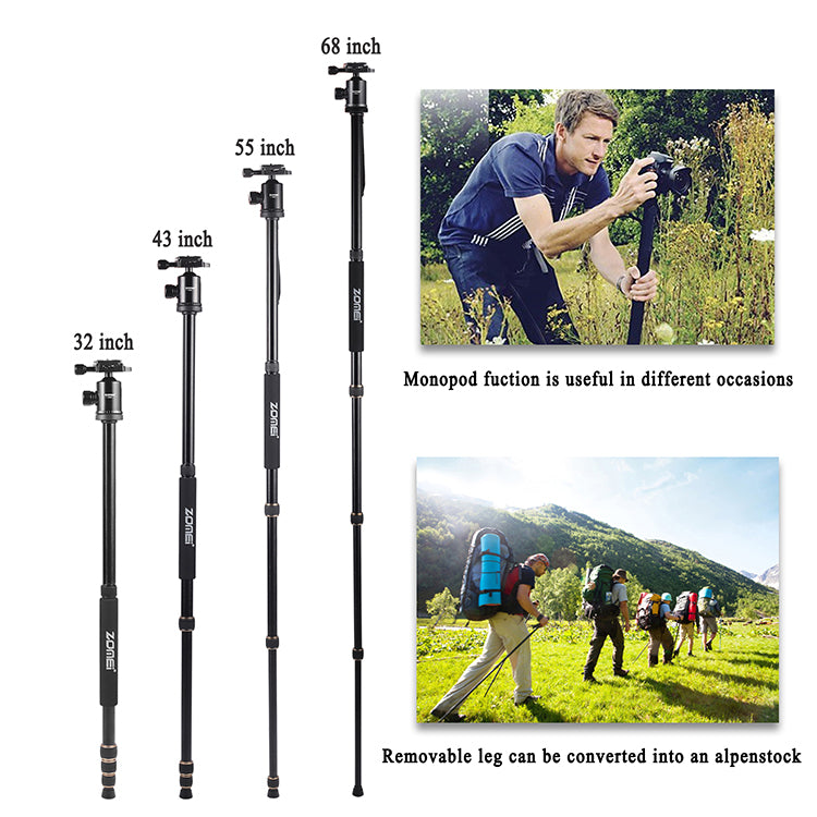 Zomei Z-668 Alüminyum Tripod