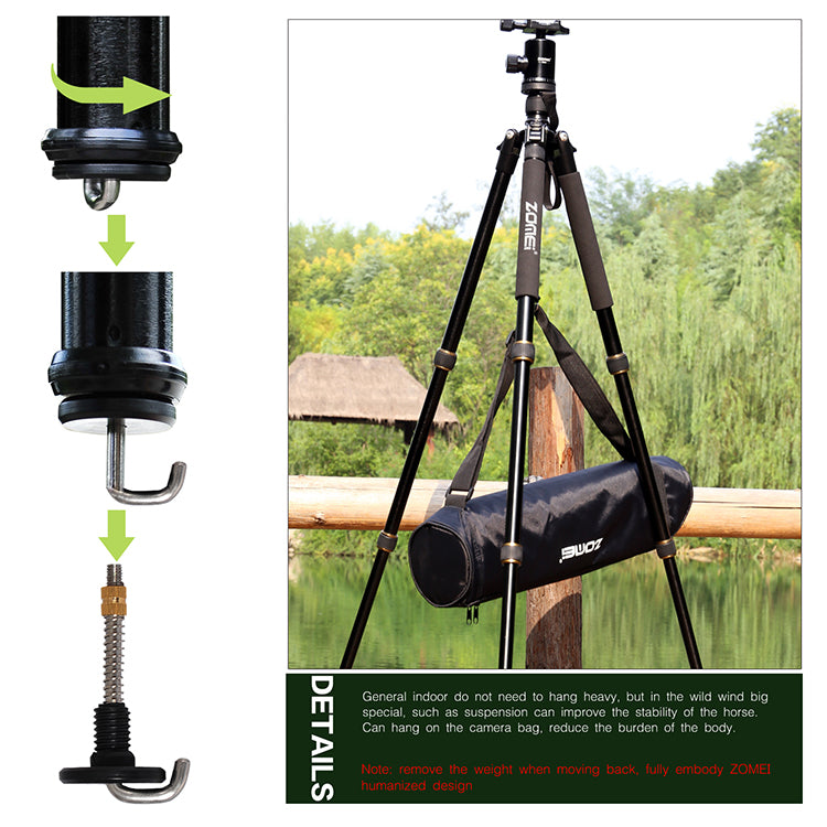 Zomei Z-669 Alüminyum Alaşımlı Tripod