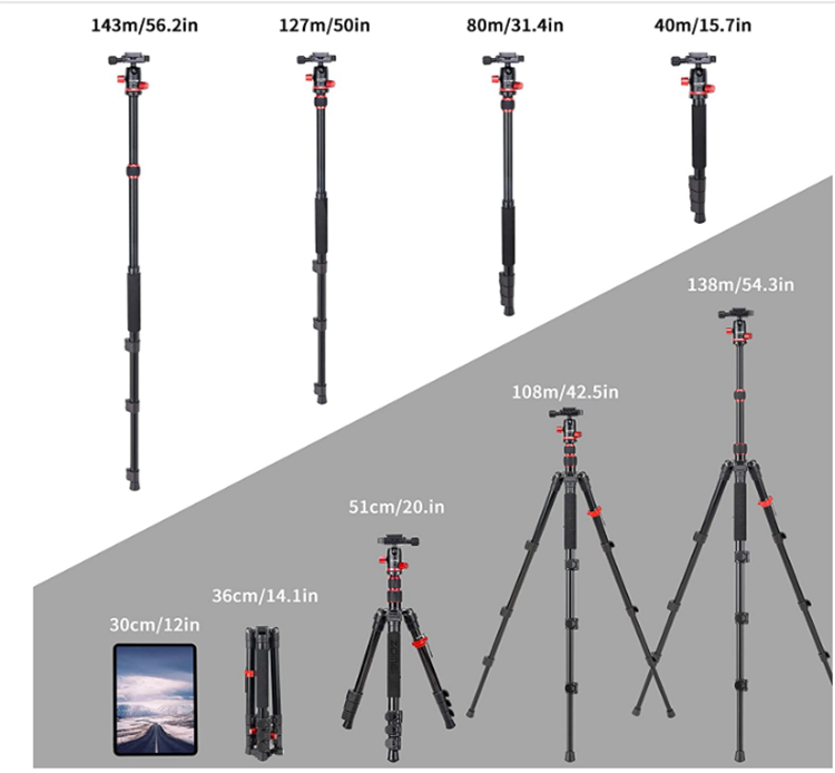 Zomei M-5 Alüminyum Alaşımlı Tripod