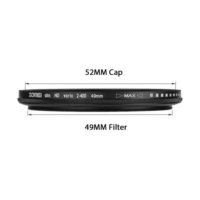 Zomei ND Filtre Fader ND2-400 ND2-ND400 Filtre/Nötr Yoğunluk Filtreleri Parlama Azaltma için Çok Kaplamalı Cam ND2 ila ND400