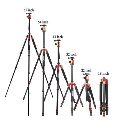 Z818 Magnezyum-Alüminyum Alaşımlı Tripod/Monopod- Telefon Tutucu-Çanta ve Bluetooth Kumanda İle