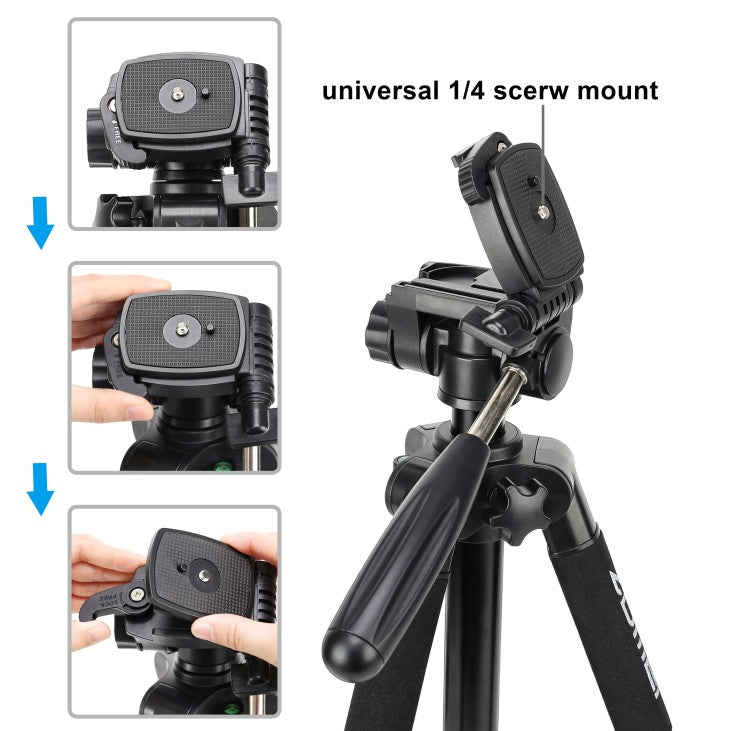Zomei Q222 2'si Bir Arada Alüminyum Tripod-Monopod