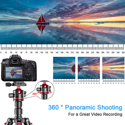 Zomei Q200 2'si Bir Arada Alüminyum Tripod-Monopod