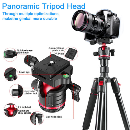 Zomei Q200 2'si Bir Arada Alüminyum Tripod-Monopod