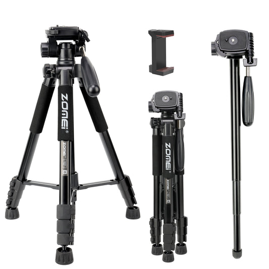 Zomei Q222 2'si Bir Arada Alüminyum Tripod-Monopod
