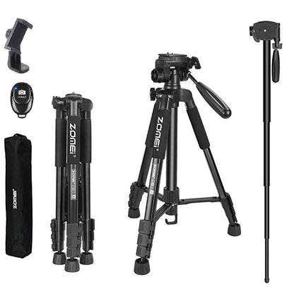 Zomei Q222 2'si Bir Arada Alüminyum Tripod-Monopod