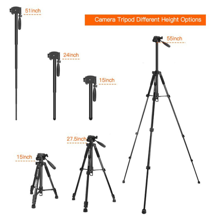 Zomei Q222 2'si Bir Arada Alüminyum Tripod-Monopod
