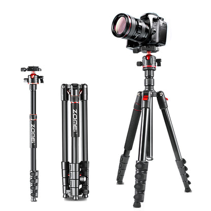 Zomei Q200 2'si Bir Arada Alüminyum Tripod-Monopod