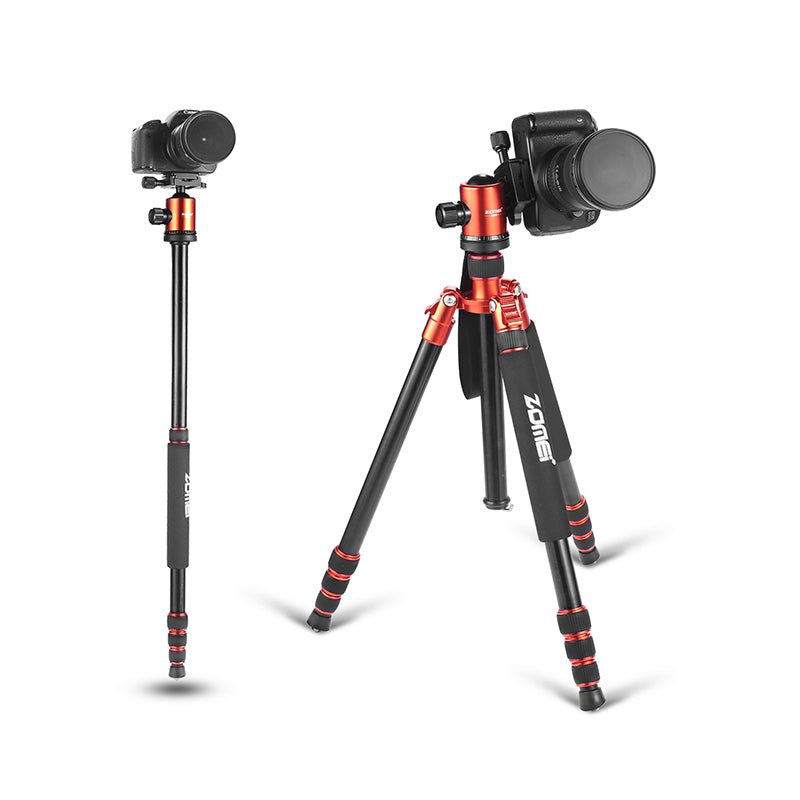 Z818 Magnezyum-Alüminyum Alaşımlı Tripod/Monopod- Telefon Tutucu-Çanta ve Bluetooth Kumanda İle