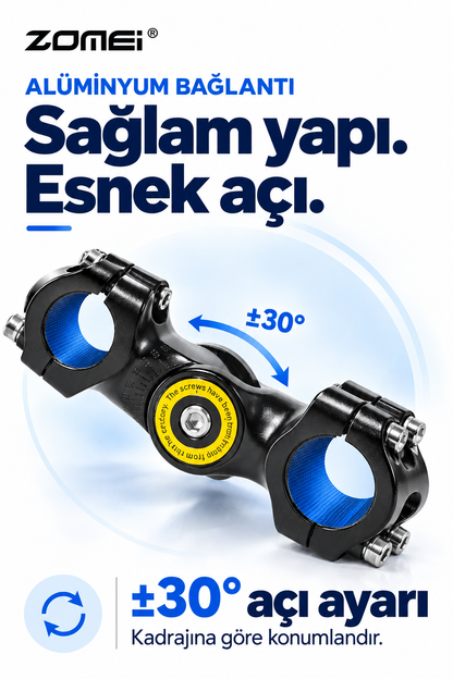 Zomei Insta 360 Tüm Modeller İle Uyumlu Görünmez Selfie Çubuğu- Alüminyum Bağlantı Noktaları