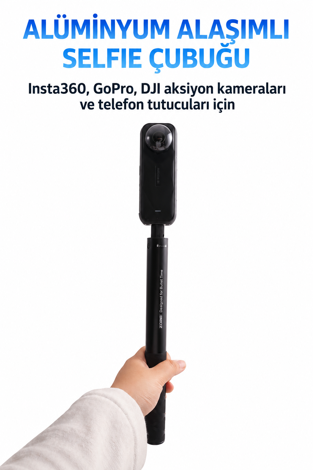 Insta360 Aksiyon Kameraları İçin 25 Parça Aksesuar Seti-Görünmez Selfie Çubuğu İle Birlikte