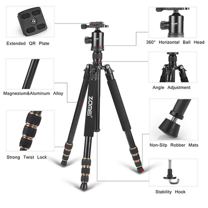 Zomei Z-668 Alüminyum Tripod