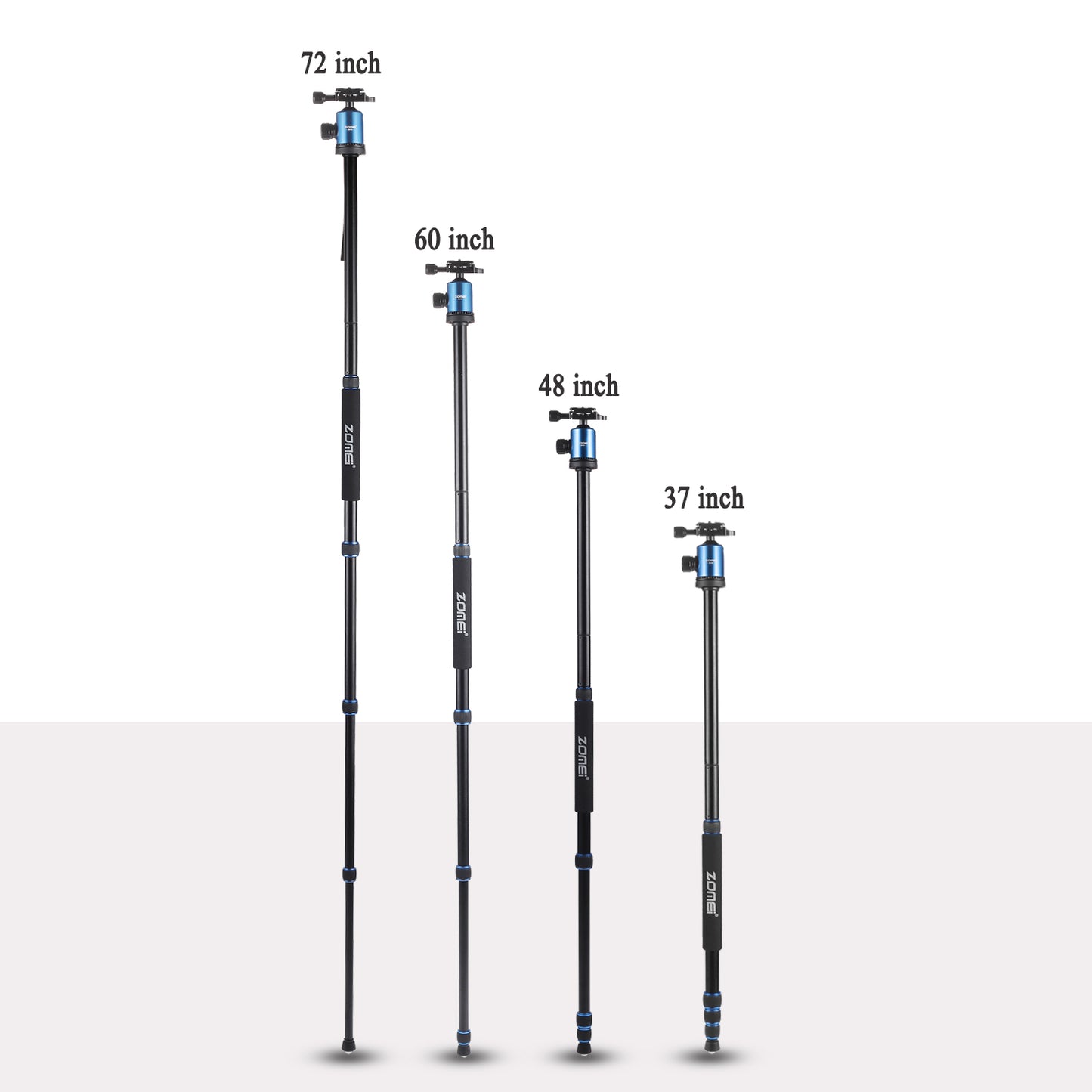Z818 Magnezyum-Alüminyum Alaşımlı Tripod/Monopod- Telefon Tutucu-Çanta ve Bluetooth Kumanda İle
