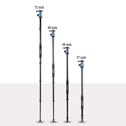 Z818 Magnezyum-Alüminyum Alaşımlı Tripod/Monopod- Telefon Tutucu-Çanta ve Bluetooth Kumanda İle