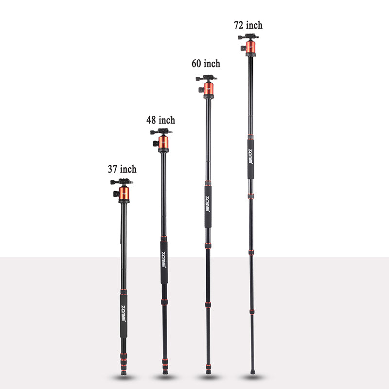 Z818 Magnezyum-Alüminyum Alaşımlı Tripod/Monopod- Telefon Tutucu-Çanta ve Bluetooth Kumanda İle
