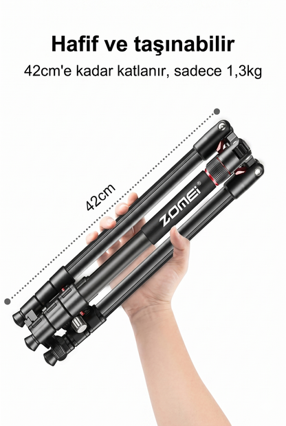 Zomei Q173 Alüminyum Kamera Tripodu