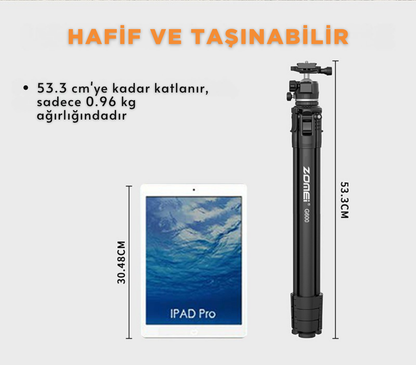 G600 Alüminyum Alaşım Taşınabilir Tripod