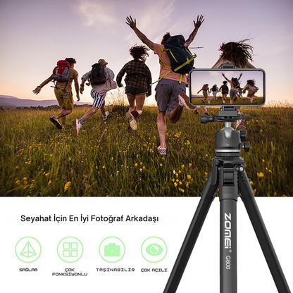 G600 Alüminyum Alaşım Taşınabilir Tripod