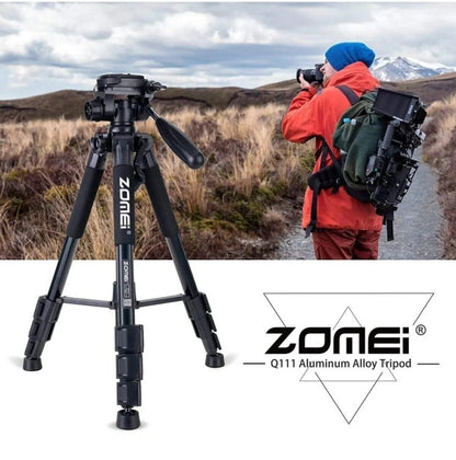 Zomei Q111 Alüminyum Kamera-Telefon Tripodu 5KG Taşıma Kapasiteli