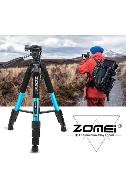Zomei Q111 Alüminyum Kamera-Telefon Tripodu 5KG Taşıma Kapasiteli